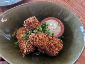 knolselderij oesterzwam kroketjes  at VanPlanten in Utrecht