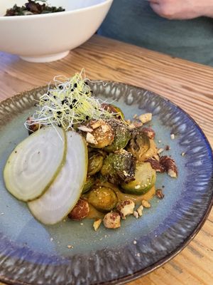 Roasted sprouts  at VanPlanten in Utrecht