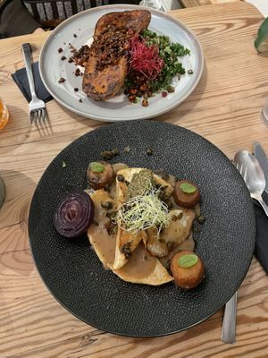 Roasted Pumpkin and Roasted Celeriac  at VanPlanten in Utrecht