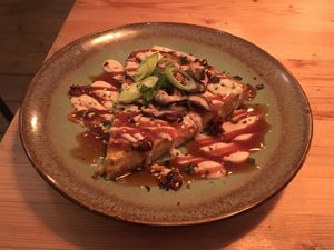 Starter: Okonomyaki (Japanese pancake) at VanPlanten in Utrecht