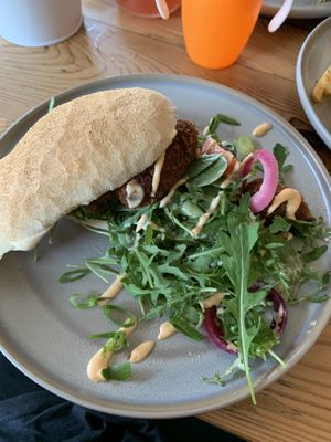 Bread with croquettes at VanPlanten in Utrecht