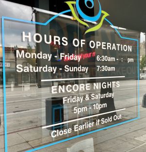 Hours. They sell out & close fast, so call ahead ! at Lêberry Bakery in Pasadena