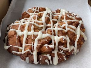 Vegan apple fritter   at Lêberry Bakery in Pasadena