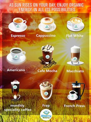 Organic coffee  at Lêberry Bakery in Pasadena