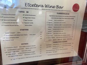 Vegan tapas at Etcetera Wine Bar in San Francisco