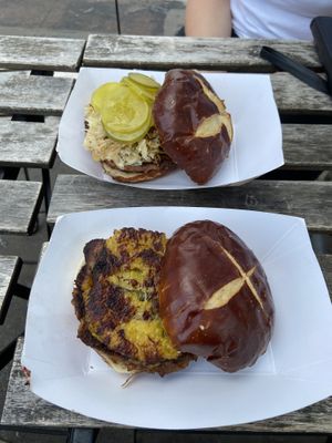 Burgers at Vegan Brüder in Fort Lauderdale