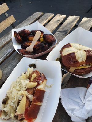 Our meal at Vegan Brüder in Fort Lauderdale