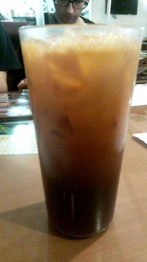 Thai iced tea at Wheel of Life in Irvine