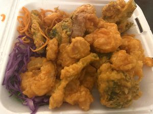 Fried shrimp appetizer  at Wheel of Life in Irvine