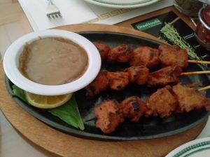 peanut satay at Wheel of Life in Irvine