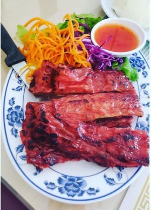 BBQ " soy ribs" 😋 at Wheel of Life in Irvine