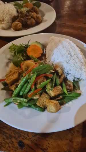 Tofu green beans at Cendana in Seminyak
