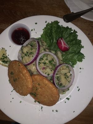Vegan Wiener schnitzel  at Hofbrauhaus in Las Vegas