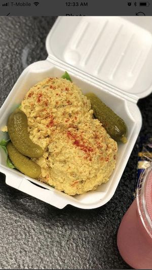 Vegan tuna  at Nut Cafe in Jonesboro