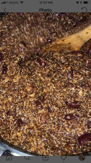 Our beautiful chili made with quinoa!😋 at Nut Cafe in Jonesboro