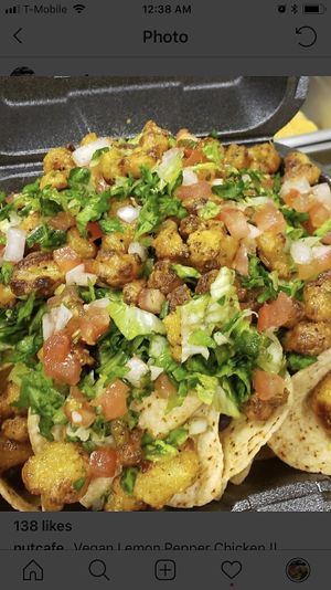 Our lemon pepper chicken nachos! Comes in different flavors!😋 at Nut Cafe in Jonesboro