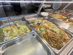 Food choices   at Harvesters Vegetarian in Metro Manila