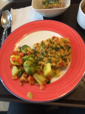 Scrambled tofu, vegetables  at Lyublyu i Blagodaryu in Yekaterinburg