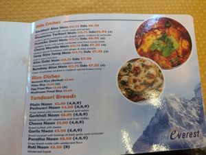 Side dishes at The Everest in Westport