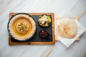 Hummus Msabbaha - Vegan at J Cafe in Bangkok