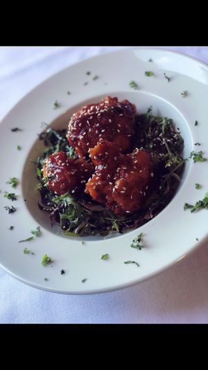 Cauliflower buffalo wings  at Drummonds Hotel in Markinch