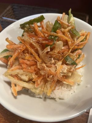Vegetable tempura  at Gluten Free T's Kitchen in Tokyo