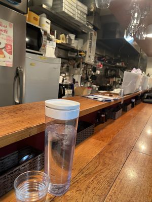 Sitting at the counter, small location!  at Gluten Free T's Kitchen in Tokyo