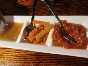 Chutney selection at Swadish in Glasgow