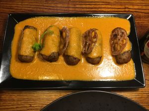 Mushroom Koftas at Swadish in Glasgow