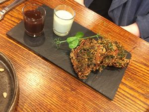 Kale starter at Swadish in Glasgow