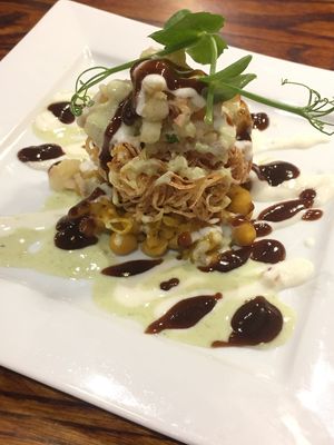 Crispy alloo nest chaat at Swadish in Glasgow