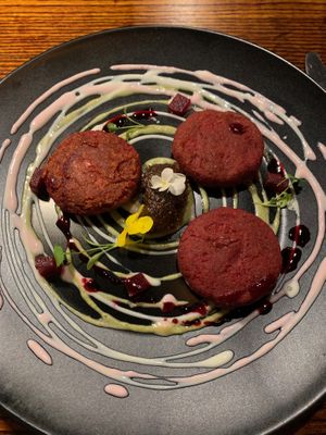 Beetroot kebabs (starter) at Swadish in Glasgow