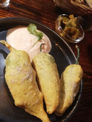 Stuffed chillies at Swadish in Glasgow