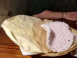 Popadom selection at Swadish in Glasgow