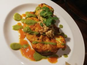 Tandoori cauliflower steak at Swadish in Glasgow
