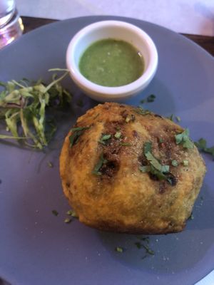 Aloo-vada at Bollywood Urban Taste in Porto