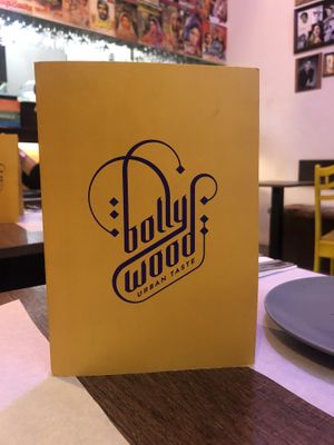 Menue at Bollywood Urban Taste in Porto