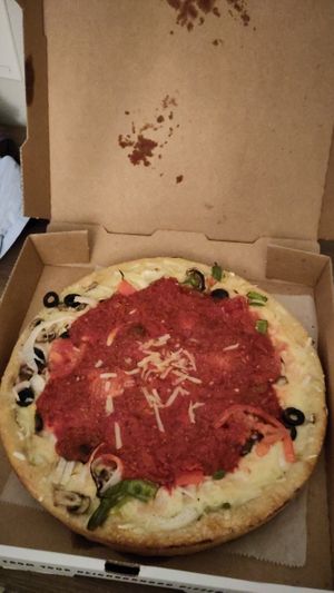 Deep Dish Chicago Veggie Style at Cappy's Pizzeria in St Petersburg