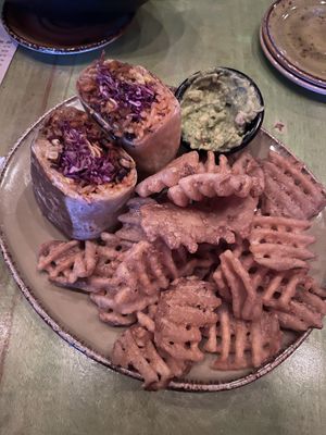 southwest vegan wrap 🌵🤤  at Mad Mex in Pittsburgh