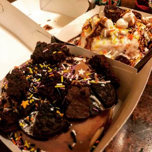 Trick or treat  at Cinnaholic in Belmont