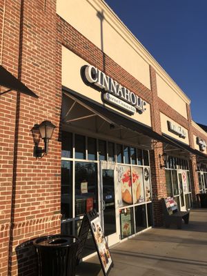 Entrance at Cinnaholic in Belmont