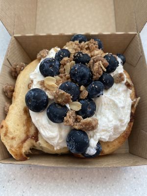 Blueberry Pie roll  at Cinnaholic in Ottawa