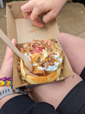 Caramel apple pie at Cinnaholic in Ottawa