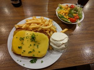 Schnitzel Hawaii at Trash Chic in Cologne