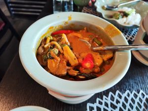 Red curry at White Elephant in Zurich