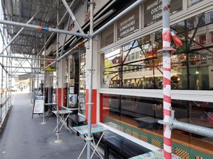 Exterior (during renovation) at La Taqueria - Kreis 4 in Zurich