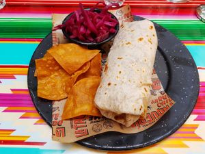 Planted pastor burrito at La Taqueria - Kreis 4 in Zurich