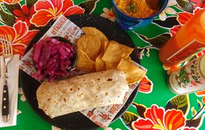 Vegan Burrito at La Taqueria - Kreis 4 in Zurich