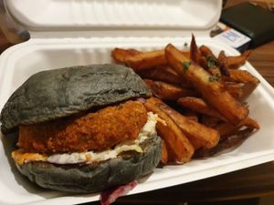 Burger Chicken Style at Punk Vegan in Leeds