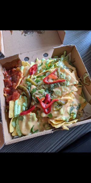 Nachos at Punk Vegan in Leeds